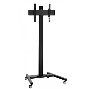 Carro con ruedas para pantallas Vogel's T 1822B, columna de 180 cm, VESA 200x200, negro