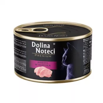 Dolina Noteci Premium rico en pavo comida húmeda para gatos 185 g