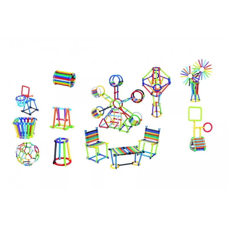 Set de construcción Ascato Blocks Sticks 360 piezas en caja