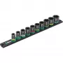 9607 barra magnética para vasos B Impaktor 1 juego de vasos de carraca 3/8 negro/verde, 10 piezas, para atornillador de impacto