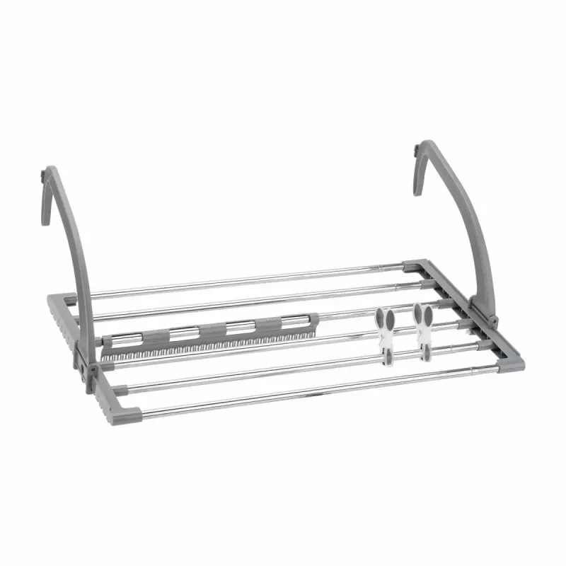 Estante auxiliar Jata HTEN2402 de polipropileno y acero inoxidable plegable 58×32×4,7 cm