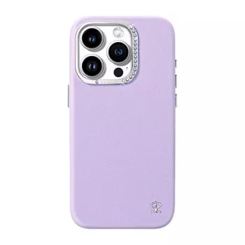 Funda protectora Joyroom PN-15F1 para iPhone 15 Pro Max, morado, ajuste preciso con aberturas