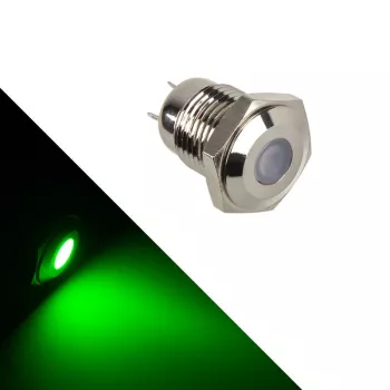 Diodo LED indicador Lamptron verde — modelo LAMP-SW2003-S