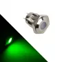 Diodo LED indicador Lamptron verde — modelo LAMP-SW2003-S