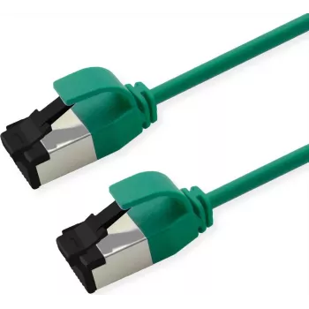 ROLINE Cable de parcheo S/FTP Cat.8.1, delgado, PoE, verde, 5 m (21.15.3435)