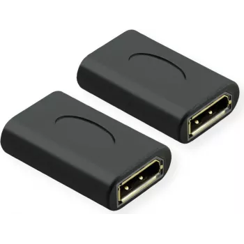 Value 12.99.3165 Adaptador (1x conector hembra DisplayPort - 1x conector hembra DisplayPort) negro