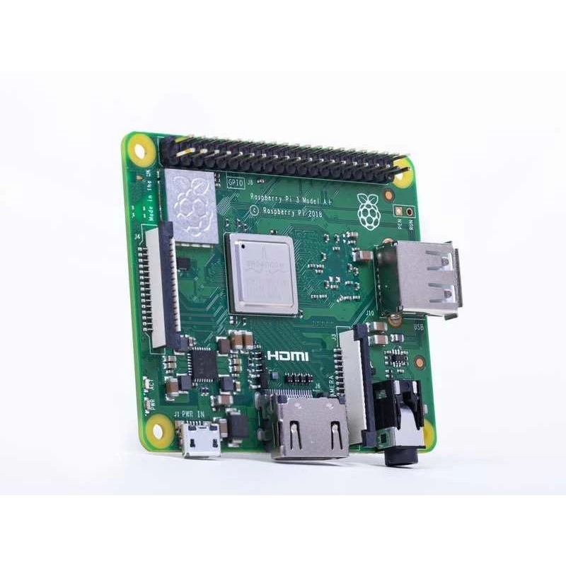 Raspberry Pi 3 Model A+ - ordenador de placa única - Broadcom BCM2837B0 / 1,4 GHz - RAM 512MB - 802,11a/b/g/n/ac, Bluetooth 4,2 (Raspberry Pi 3 Model A+)