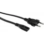 VALUE - Cable de alimentación - Europlug (M) a IEC 60320 C7 (M) - CA 250 V - 2.5 A - 3 m - Negro - Europa (19.99.2092)