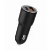 Cargador de coche para dispositivos móviles Gembird TA-UC-AC2PDQC38-CAR-01, USB-C, 38 W, 12-24 V, negro