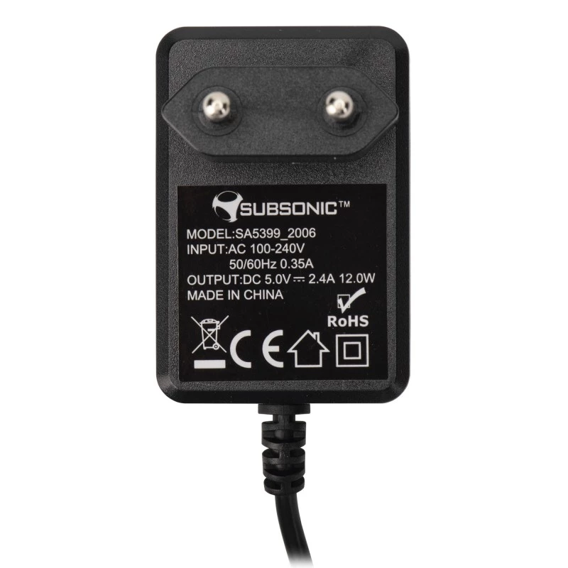 Cargador de pared SUBSONIC SA5399 15W diseño compacto para dispositivos Switch