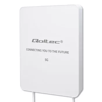 Antena direccional exterior 5G LTE QOLTEC 16 dBi SMA 3300–3800 MHz 3 m impermeable