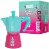 Cafetera Moka Bialetti 0005393 aluminio azul rosa