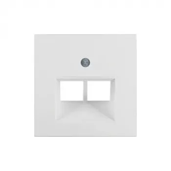 Placa de pared / tapa de interruptor Berker 14098989 — termoplástico blanco, marco simple