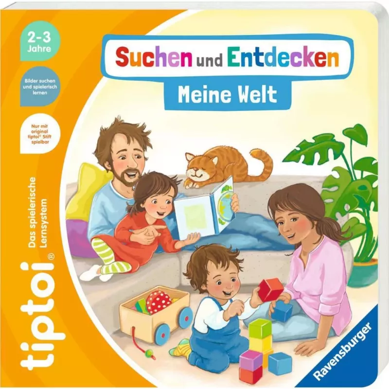 tiptoi set de inicio: Suchen und Entdecken - Meine Welt, libro educativo, lápiz y libro de imágenes