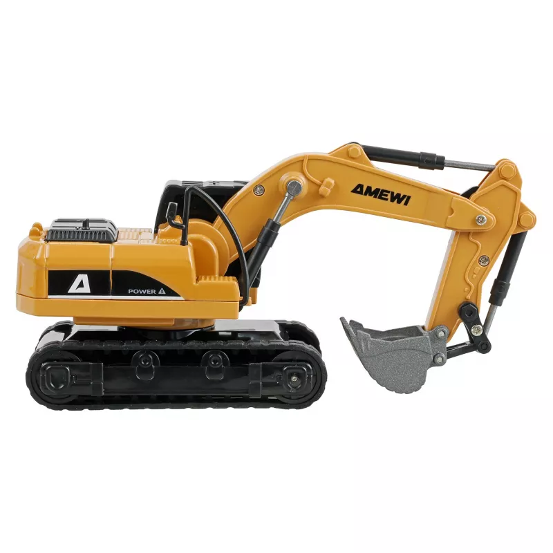 Excavadora modelo RC Amewi 22744 escala 1:64, motor eléctrico, LiPo 200 mAh, para niños a partir de 6 años