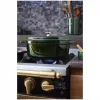 Staub La Cocotte 33 cm olla de asar ovalada de hierro fundido, verde albahaca
