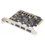 Digitus Tarjeta PCIe 2x USB-C 3x USB A