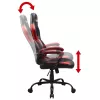 Silla de oficina Subsonic SA5642-IM1 asiento acolchado respaldo acolchado negro rojo