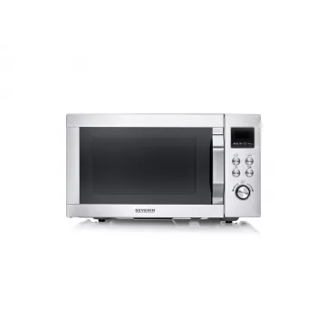 Microondas combinado SEVERIN MW 7918, de sobremesa, 25 l, 900 W, indicador LED, plateado