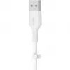 Cable Belkin Cbl Scicone USB-A LTG 2M blc Blanco USB A USB C Lightning