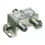 Wentronic Goobay distribuidor coaxial, 2 vías - distribuidor para sistemas de TV coaxiales 5-1000 MHz (67019)