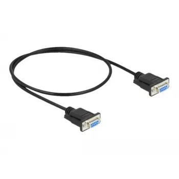 Cable serie RS-232 DeLOCK 87308 0,5 m conector hembra a conector hembra