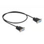Cable serie RS-232 DeLOCK 87308 0,5 m conector hembra a conector hembra