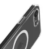 Funda MagSafe transparente Crong para iPhone 16e – funda protectora transparente, compatible con MagSafe