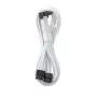 Cable de conexión CableMod C-Series Pro - variante A, 90°, 16 pines a 2x8 pines PCIe, blanco