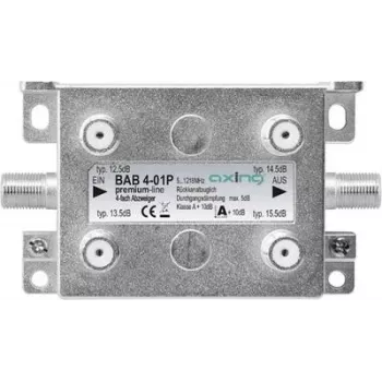axing BAB 4-01P - Divisor de cable - 5 - 1218 MHz - gris - A - F - 93 mm