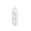 Tracer PowerCord alargador, 3 tomas, 3 m, blanco