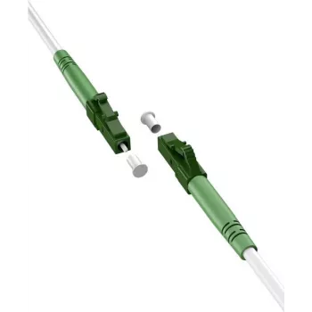 Cable de fibra óptica Goobay 59588 10 m LC/APC FTTH OS2 blanco (59588)