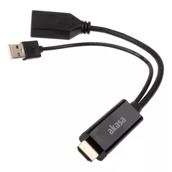 Cable adaptador HDMI a DisplayPort Akasa AK-CBHD24-25BK