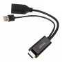 Cable adaptador HDMI a DisplayPort Akasa AK-CBHD24-25BK