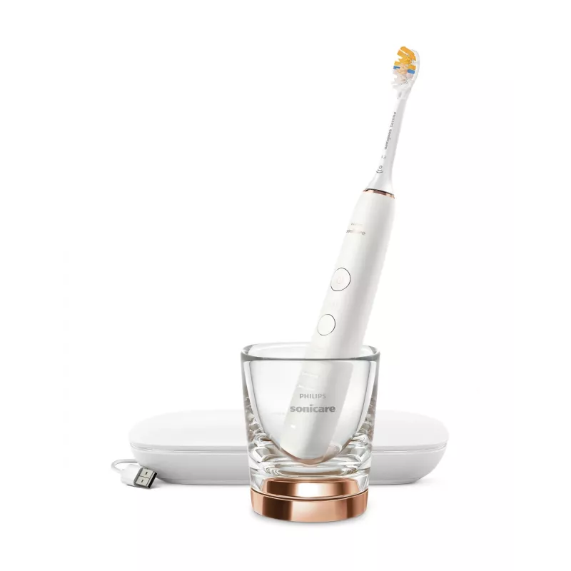 Philips HX9911/23 Cepillo de dientes eléctrico para adultos sónico oro rosa, blanco