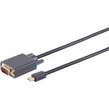 Cable DisplayPort a VGA ShiverPeaks 1 m Mini DisplayPort 1.2 a VGA, negro
