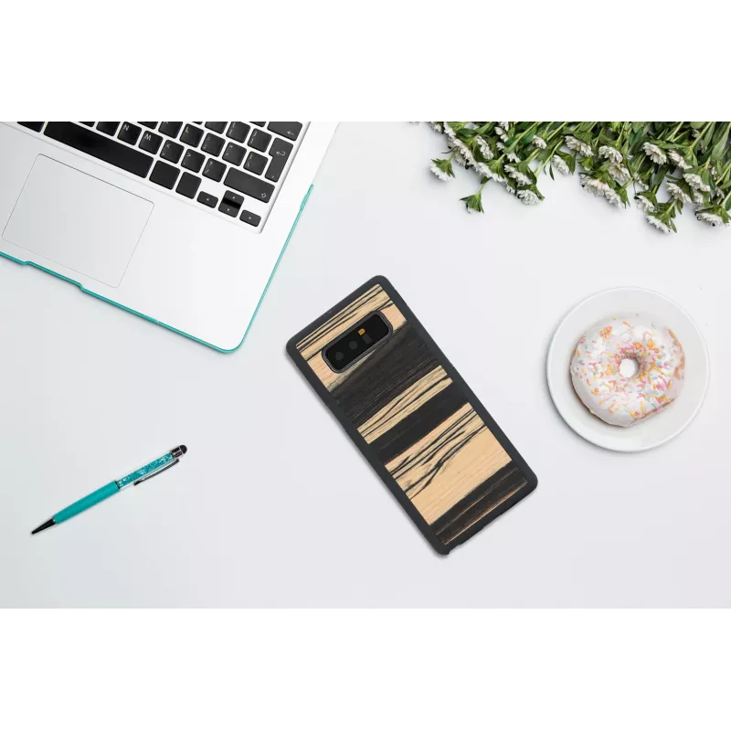 Funda para smartphone man and wood para Samsung Galaxy Note 8 — ébano blanco acabado negro