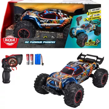 Coche RC todoterreno eléctrico Simba-Dickie Furious Phoenix escala 1:10