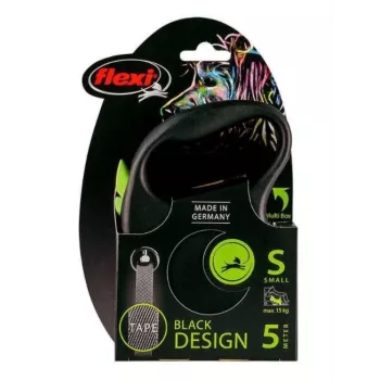 FLEXI Black Design S - correa retráctil - 5 m