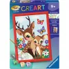 Set de pintar por números Ravensburger CreArt Ciervo feliz — set de pintura sobre lienzo numerado