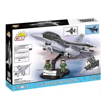 Set de construcción Cobi F-16D Fighting Falcon, 436 piezas, escala no especificada