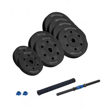 Mancuerna ajustable de betún REBEL ACTIVE con conector 1x20kg