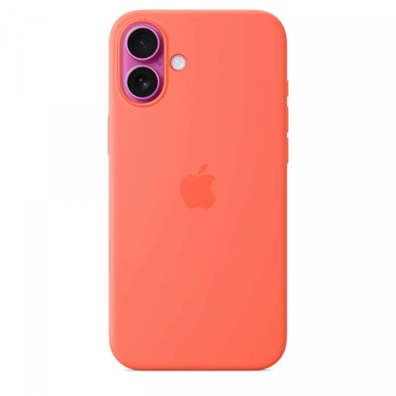 iPhone 16 Plus funda de silicona con MagSafe - mandarina
