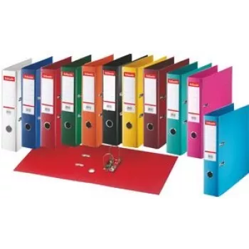 Dymo Esselte 320280 A4 75 mm burdeos – archivador de anillas para documentos A4, lomo de 75 mm