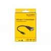 Adaptador DeLOCK USB Type-C a RS-232 D-Sub 9 pines conector macho 0,25 m