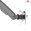 Soporte de monitor de escritorio MACLEAN MC-775 para pantallas de 32 pulgadas (81,3 cm), VESA 75x75–100x100, hasta 8 kg, gris
