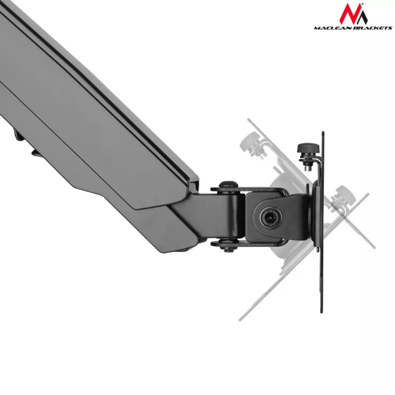 Soporte de monitor de escritorio MACLEAN MC-775 para pantallas de 32 pulgadas (81,3 cm), VESA 75x75–100x100, hasta 8 kg, gris