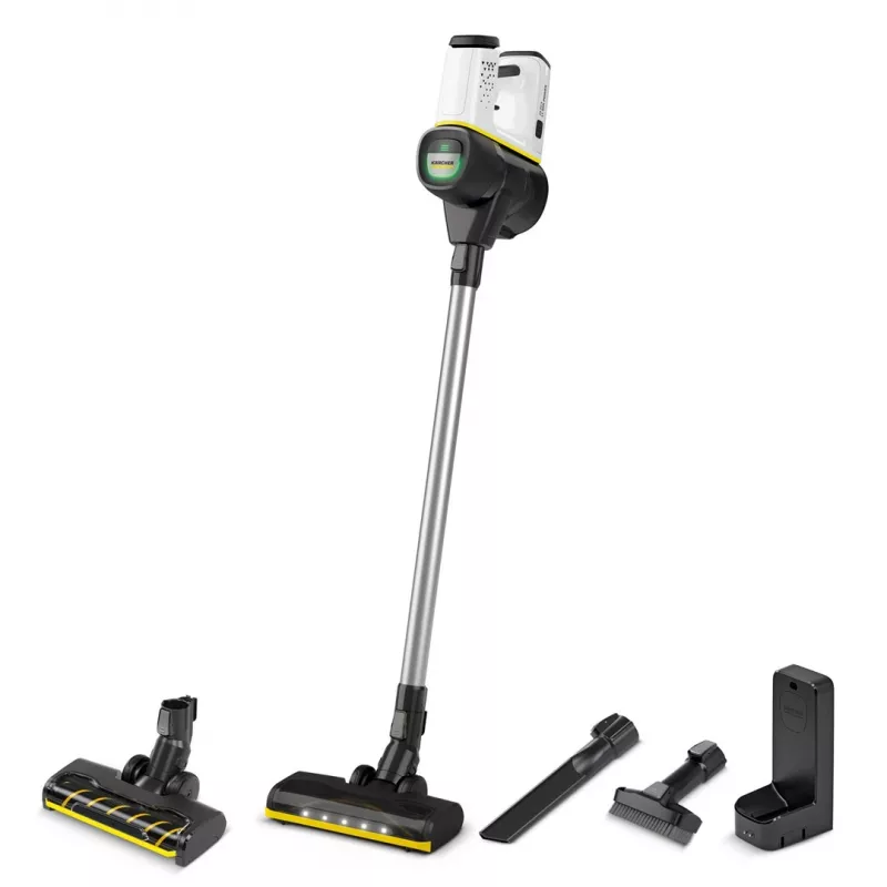 Aspirador de escoba Karcher VC 6 Cordless ourFamily Duo — aspirador de escoba inalámbrico, 25,2 V, 0,8 L, HEPA 12, 50 min de autonomía