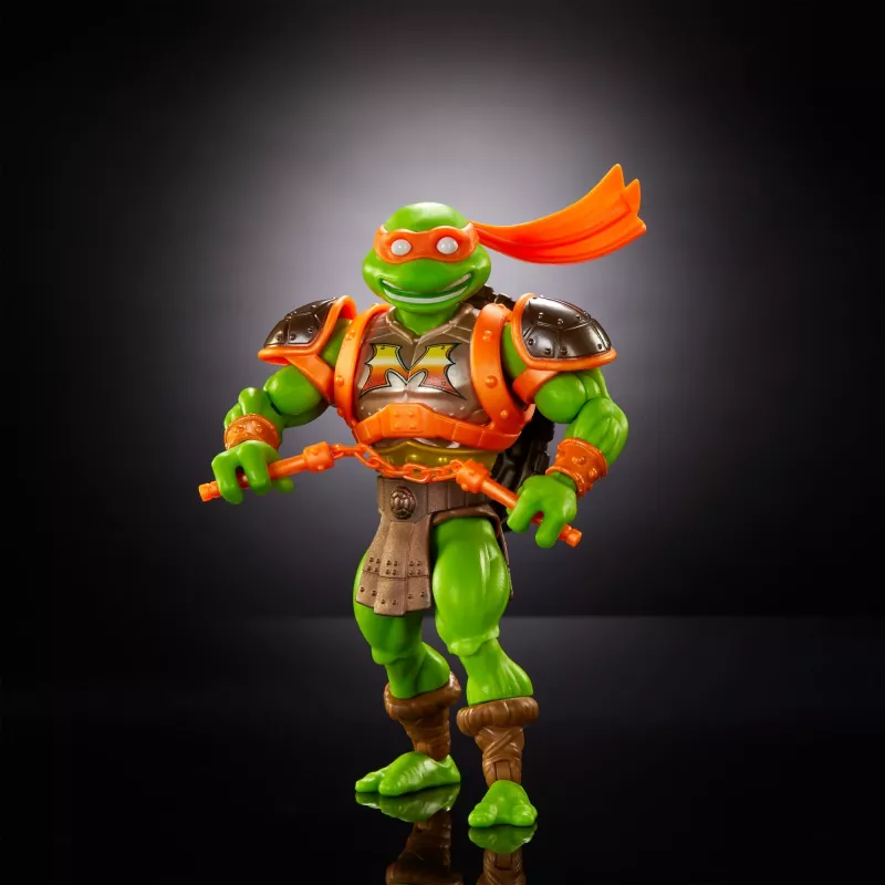 Masters of the Universe Origins Turtles of Grayskull Michelangelo, figura articulada