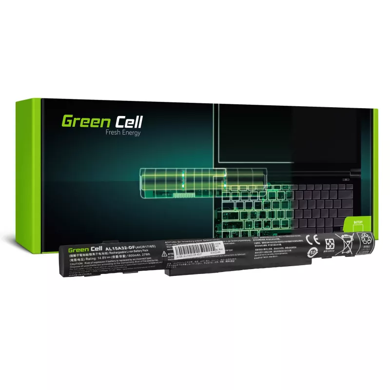 Batería Green Cell AC68 para Acer E5-573 E5-573G E5-573TG V3-574 V3-574G TravelMate P277